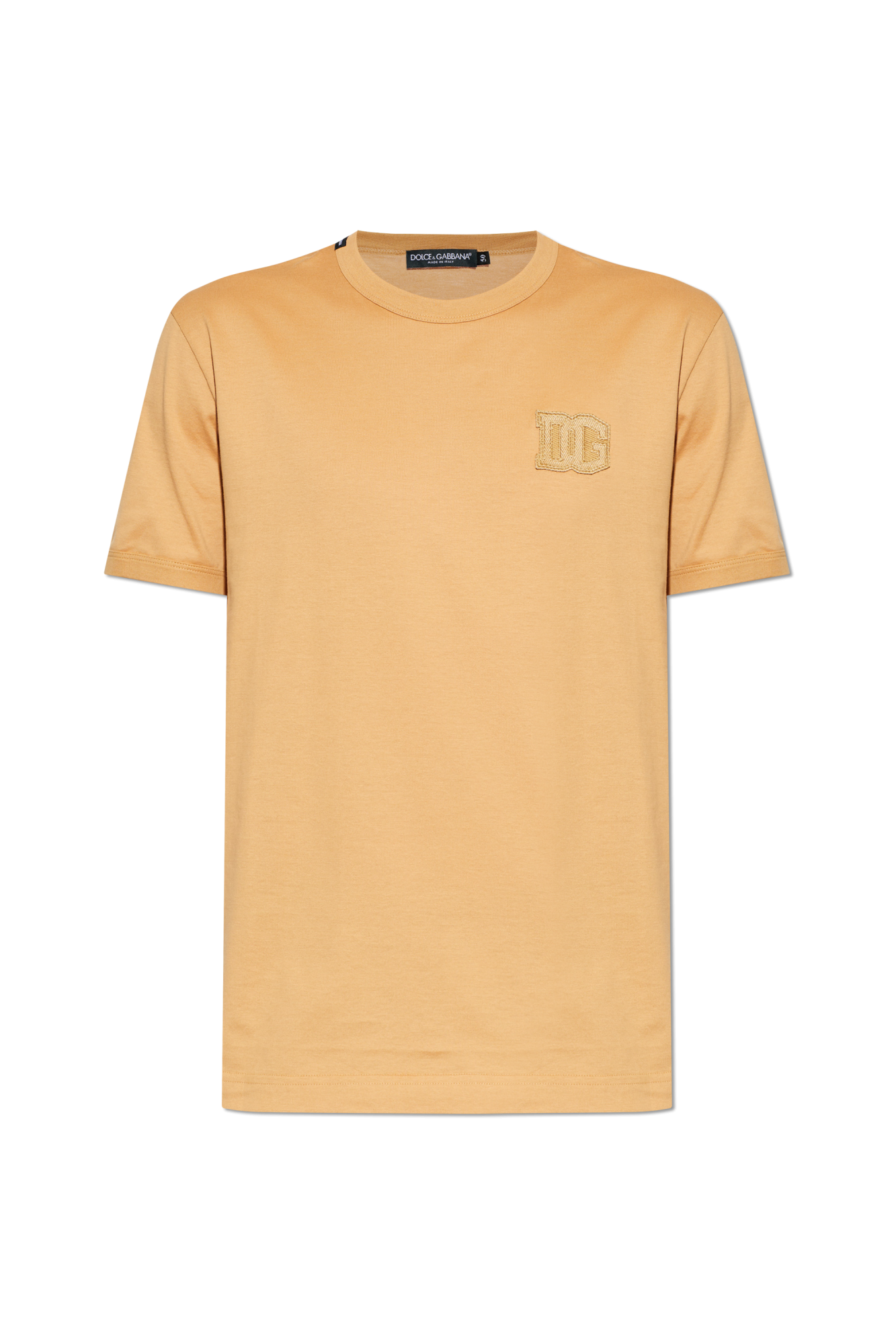 Beige T-shirt with embroidered logo Dolce & Gabbana - Vitkac Canada